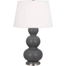 Robert Abbey MCR42 - Matte Ash Triple Gourd Table Lamp