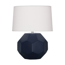 Robert Abbey MMB02 - Matte Midnight Blue Small Franklin Accent Lamp