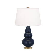 Robert Abbey MMB30 - Matte Midnight Blue Small Triple Gourd Accent Lamp