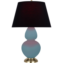 Robert Abbey MOB55K - Matte Steel Blue Double Gourd Table Lamp