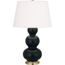 Robert Abbey MOS40 - Matte Obsidian Triple Gourd Table Lamp