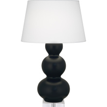Robert Abbey MOS43 - Matte Obsidian Triple Gourd Table Lamp