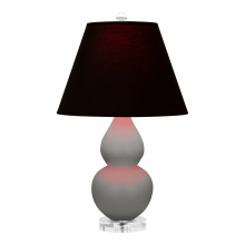 Robert Abbey MST53K - Matte Smokey Taupe Small Double Gourd Accent Lamp