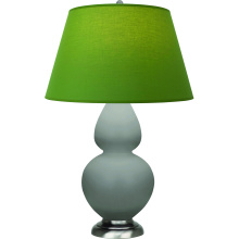 Robert Abbey MST59G - Matte Smokey Taupe Double Gourd Table Lamp