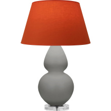Robert Abbey MST62T - Matte Smokey Taupe Double Gourd Table Lamp