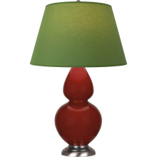Robert Abbey OX22G - Oxblood Double Gourd Table Lamp