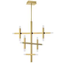 Dainolite ACS-3656C-AGB-FR - 42W Chandelier, AGB w/ Frosted Acrylic Diff