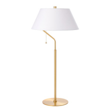 Dainolite GRD-281T-AGB-WH - 1 Light Aged Brass Table Lamp with White Shade