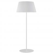 Dainolite GTC-R631F-MW-WH - 1LT Rnd Base Floor Lamp, MW w/ WH Shade