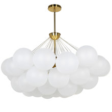 Dainolite MLS-358C-AGB-FR - 8LT Chandelier, AGB w/ FR Glass