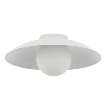 Dainolite OLV-151FH-MW - 1 Light Flush Mount, Matte White w/ Opal Glass