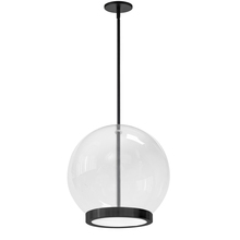Dainolite PTS-1215LEDP-MB - 15W Pendant, MB w/ CLR Glass