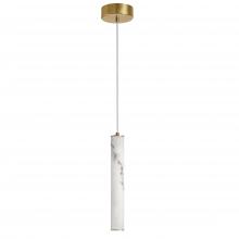 Dainolite RBN-1210P-AGB-ALB - 10W Pendant, AGB w/ faux Alabaster