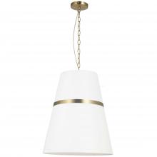 Dainolite SYM-183P-AGB-WH - 3LT Pendant, AGB w/ WH Shade