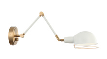 Matteo Lighting S00721AGWH - Blare Wall Sconce