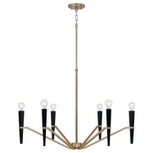Capital Canada 453861AB - 6 Light Chandelier