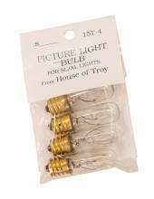 House of Troy 15T4-BAG - Incandescent Candelabra Bulbs and Accessories