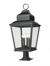 Z-Lite 5029PHXLR-533PM-BK - 4 Light Outdoor Pier Mounted Fixture