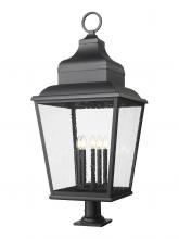 Z-Lite 5029PHXXLR-533PM-BK - 5 Light Outdoor Pier Mounted Fixture