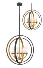 Z-Lite 6002-6L-BZGD - 6 Light Black & Gold Chandelier
