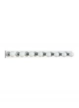 Generation Lighting 4740-05 - Center Stage traditional 8-light indoor dimmable bath vanity wall sconce in chrome silver finish