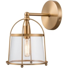 Gerrie Lighting Studio Items 18450/1 - Merrick 1 Light 8 inch Satin Brass Vanity Light Wall Light