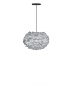 Gerrie Lighting Studio Items UM3009-BK - Eos Medium Light Grey Feather Ball