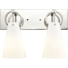 Gerrie Lighting Studio Items 89521/2 - Gabby 2 Light 15 inch Polished Nickel Vanity Light Wall Light