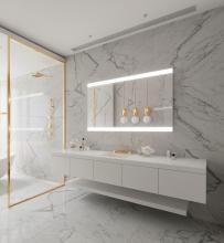 Paris Mirrors GALA26036RGB - Galaxy ll Mirror (Frontlit, 2 Bands LED, Framed)