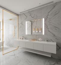 Paris Mirrors GALA24836RGB - Galaxy ll Mirror (Frontlit, 2 Bands LED, Framed)