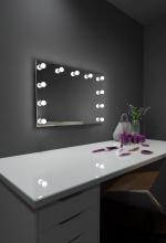 Paris Mirrors HPRIN48286000-WHT - Hollywood Princess Mirror (LED Bulbs)