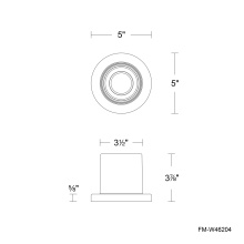 Modern Forms Canada FM-W46204-30-BK - Squat Outdoor Flush Mount Light