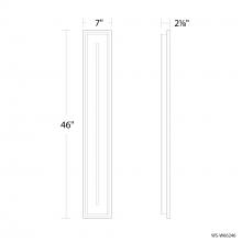 Modern Forms Canada WS-W66246-30-BK - Midnight Outdoor Wall Sconce Light