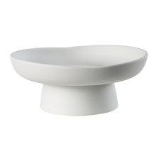 Renwil VAS258 - Malabo Indoor Porcelain Ceramic Bowl, Matte Off-White