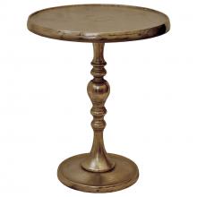Renwil TA033 - Romina Indoor Aluminum Table, Antique Brass