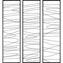 Renwil W6556 - Studio Line - Linear 19.8" Wide Wall Art, Black