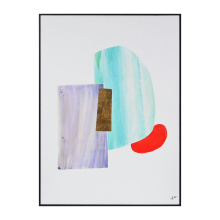 Renwil OL2113 - Esmerelda 36" Wide Canvas Art, Blue