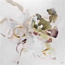 Renwil OL2001 - Topanga 48" Wide Canvas Art, Off-white