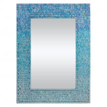 Renwil MT1450 - Catarina 23" Tall Rectangle Wall Mirror, Blue