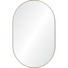 Renwil MT2526 - Beckah 40" Tall Oval Wall Mirror, Yellow