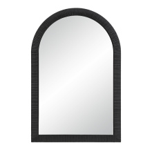 Renwil MT2654 - Prilly 36" Tall Arch Rectangular Mirror, Black