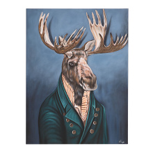 Renwil OL2132 - Leandre 36" Wide Canvas Art, Blue