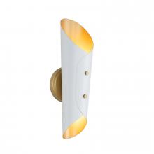 Regina Andrew 15-1244WTNB - Regina Andrew Vest Sconce (White and Natural Brass)