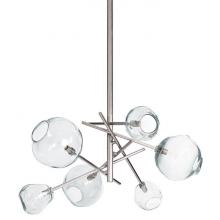 Regina Andrew 16-1089PN - Regina Andrew Molten Chandelier With Clear Glass (Polished Nickel)