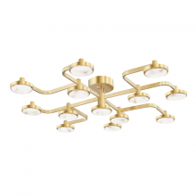 Hudson Valley 6343-AGB - Meander Semi Flush