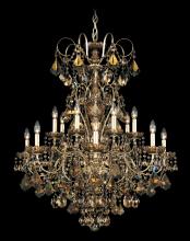 Schonbek 1870 3658-40H - New Orleans 14 Light 120V Chandelier in Polished Silver with Heritage Handcut Crystal