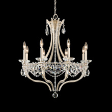 Schonbek 1870 S77508-59H - Adley 8 Light 120V Chandelier in Ferro Black with Clear Heritage Handcut® Crystal