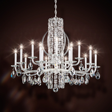 Schonbek 1870 RS8315N-51R - Siena 15 Light 120V Chandelier in Black with Radiance Crystal