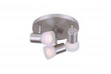 Canarm ICW517A03BN - Hudson 3 Light Brushed Nickel Track Lighting