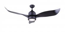 Canarm CF52ARI3BK - ARIA 52 inch Ceiling Fan, Black Finish with Dimmable LED Light Kit